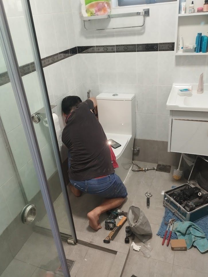 Plumbing inspection for taps pipes drainage and visible leaks