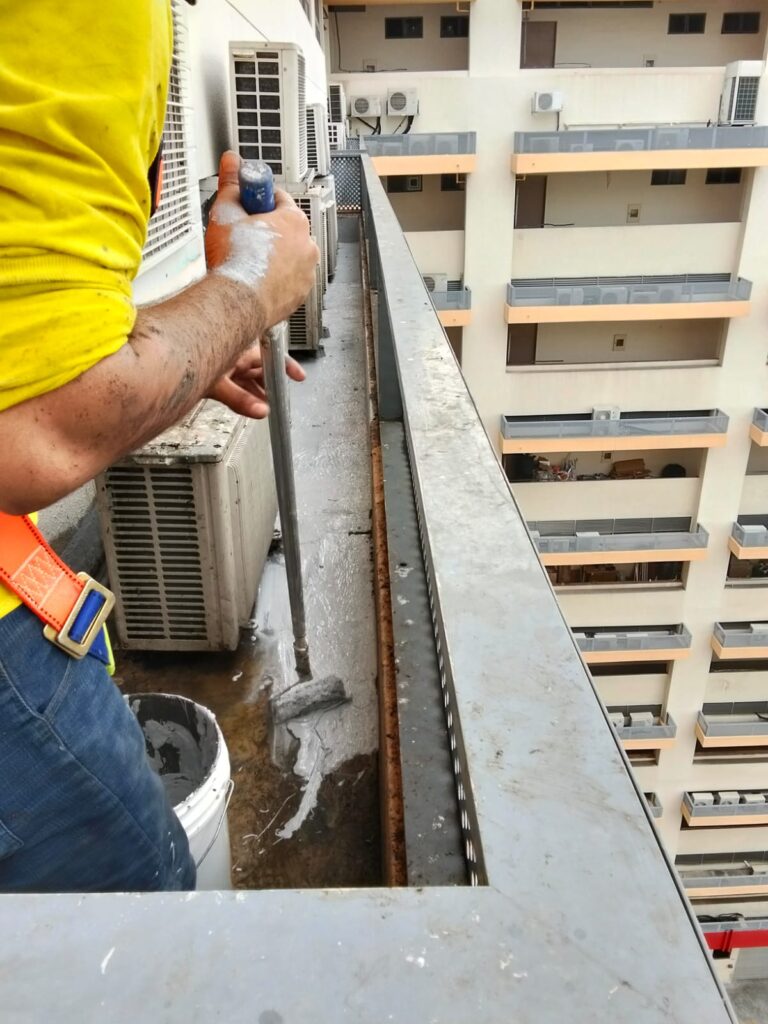 Ceiling Leak Repair at Eunos Techpark